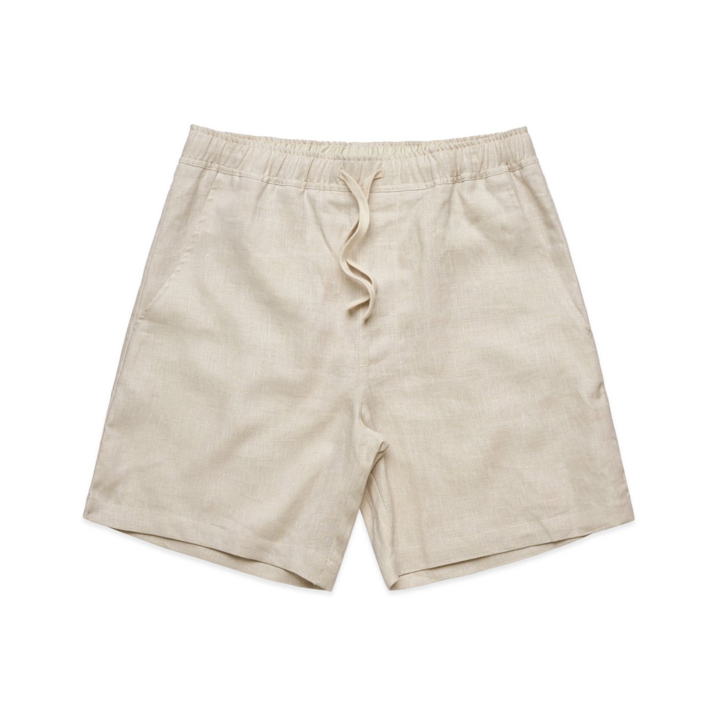 Mens Hawaii Resort Wear - Billy Aloha Linen Lounge Shorts - Ivory 1