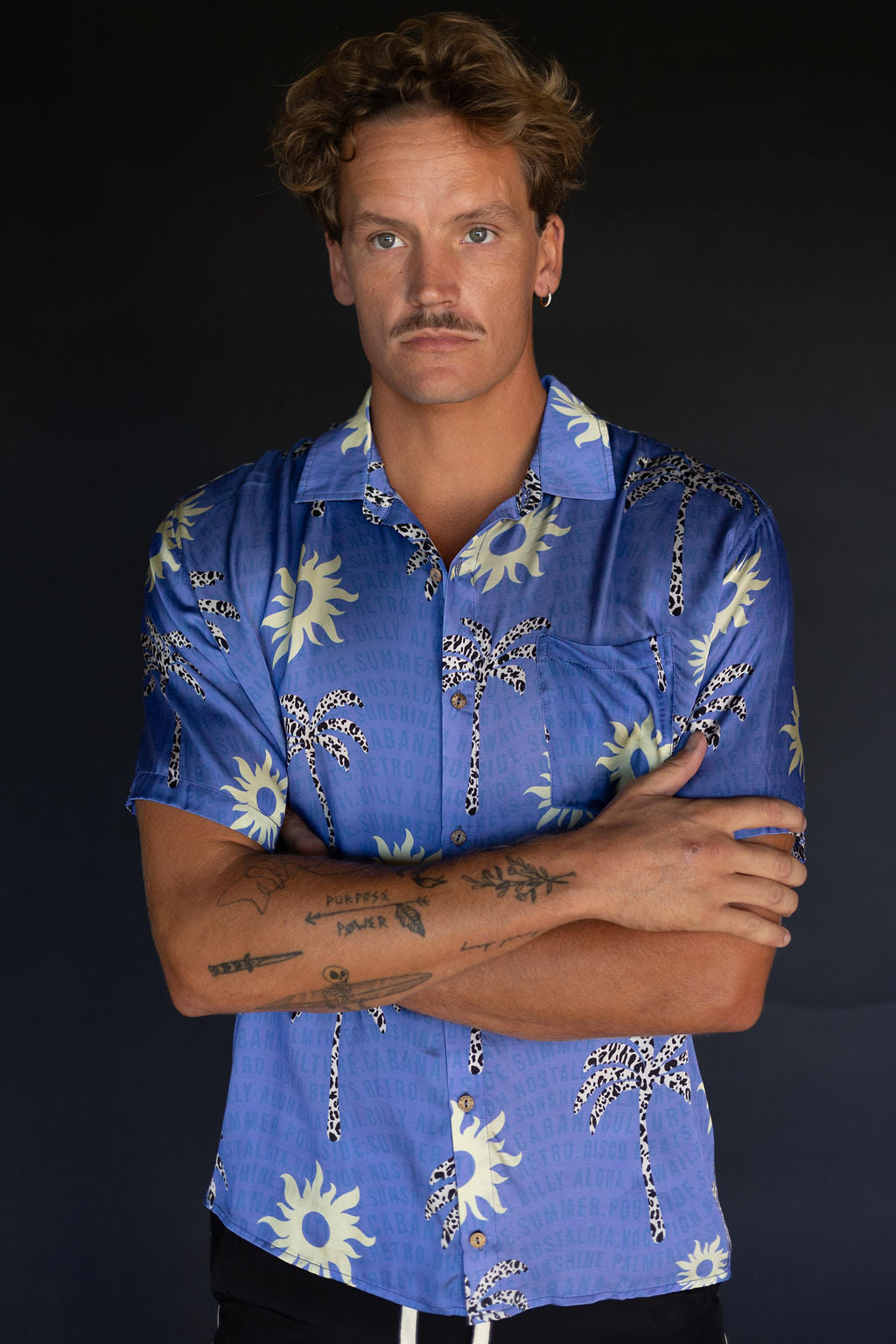 Mens Hawaii Resort Wear - Billy Aloha Mantra Shirt 6