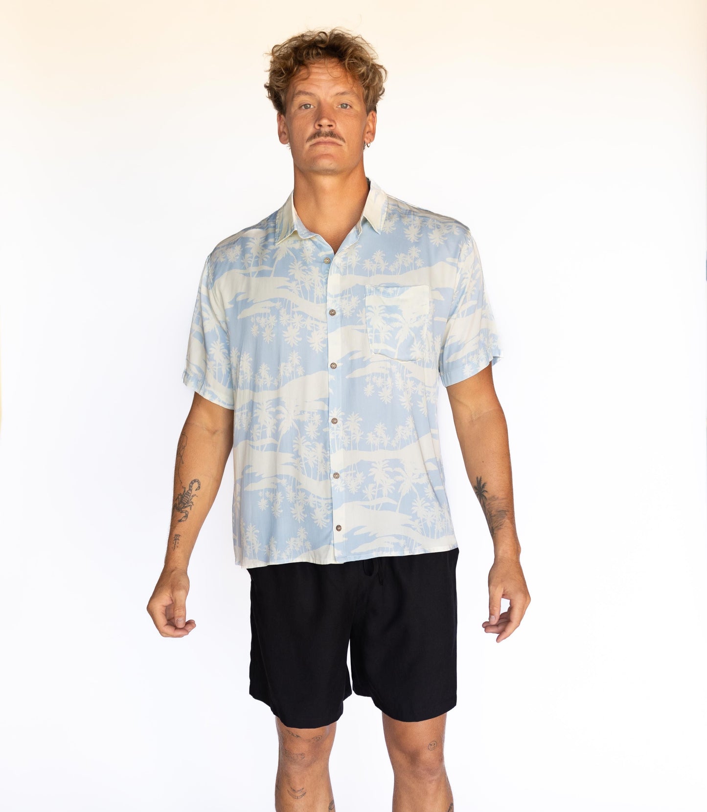 Mens Hawaii Resort Wear - Billy Aloha Reflections Shirt