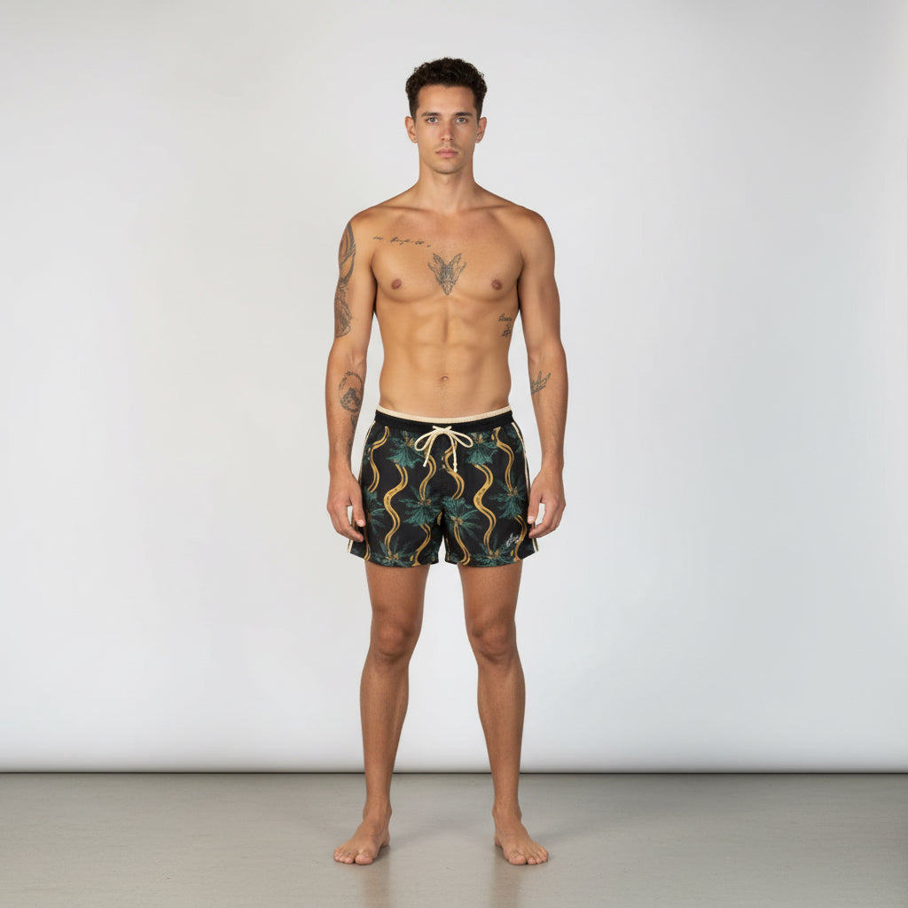 DELIRIUM SWIM TRUNK - BLACK