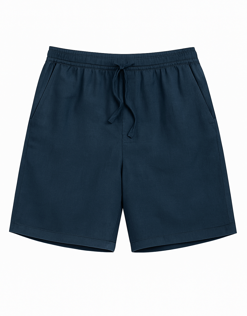 Linen Lounge Shorts - Night Sky