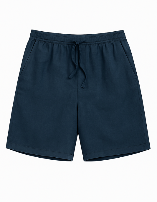Linen Lounge Shorts - Night Sky