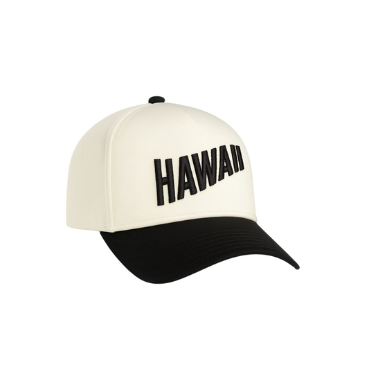 Billy Swell Baseball Cap - Off White and Navy