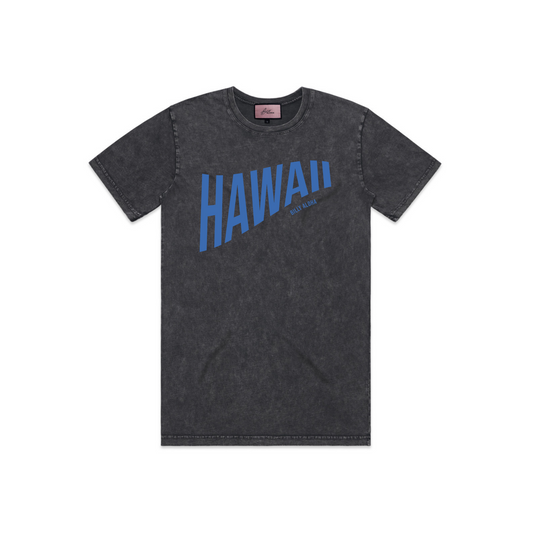 Hawaii Swell Tee - Acid Carcoal