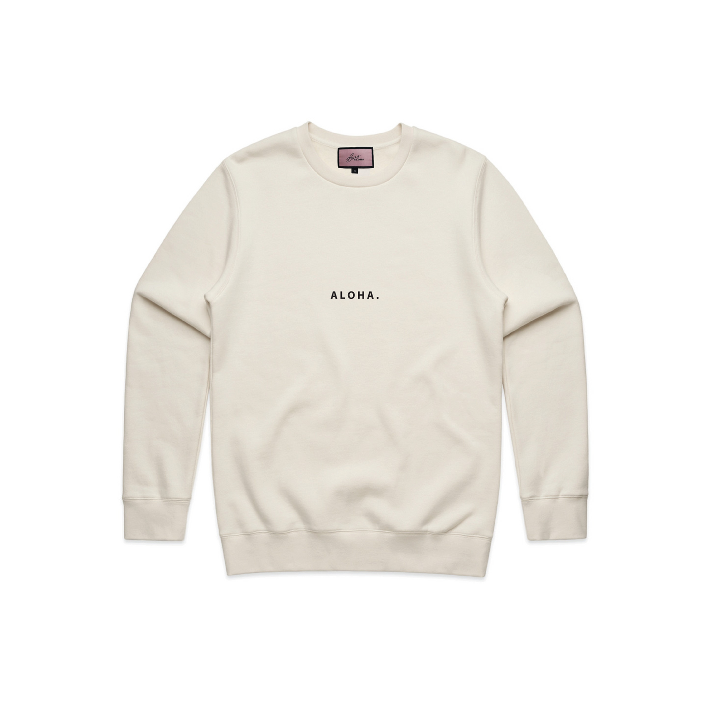 Mini Aloha Lux Fleece Sweater - Ecru