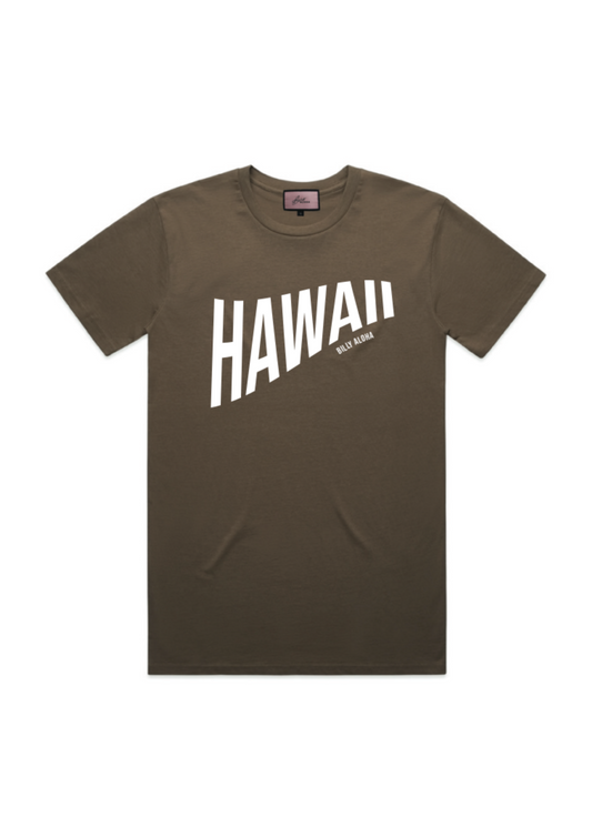 Hawaii Swell Tee - Walnut