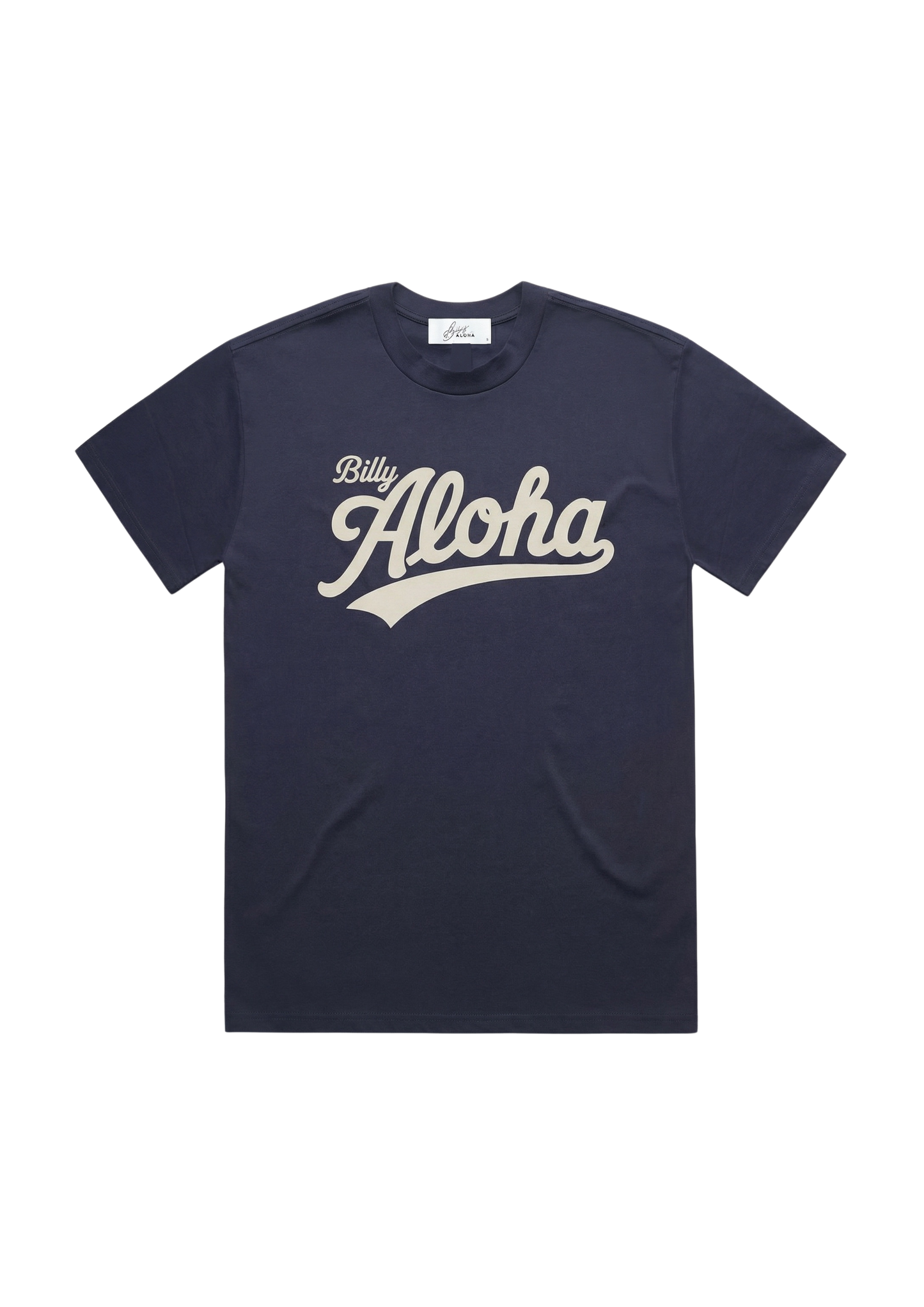 ALOHA VARSITY TEE  - FADED NAVY