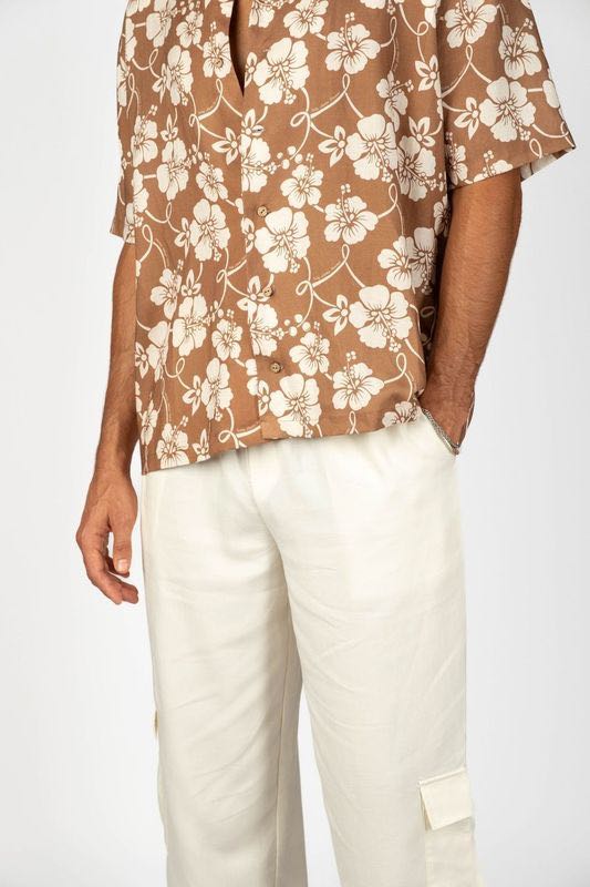 Heritage Shirt - Brown/White