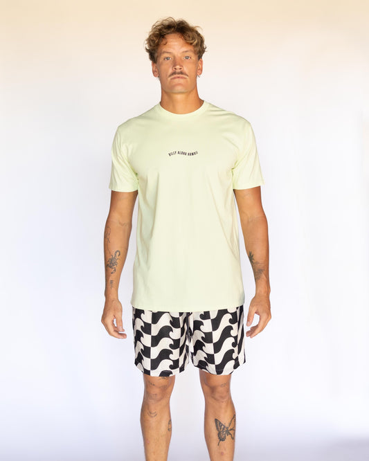 Mens Hawaii Resort Wear - Billy Aloha Lounge Short - Mono Waves