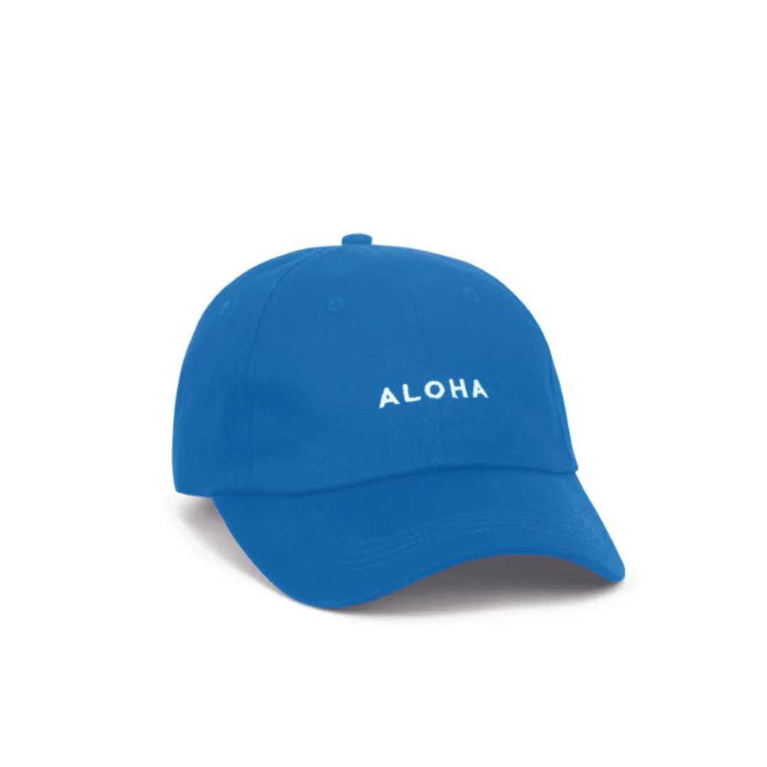 Mens Hawaii Resort Wear - Billy Aloha Mini Aloha Dad Cap- Lapis 6