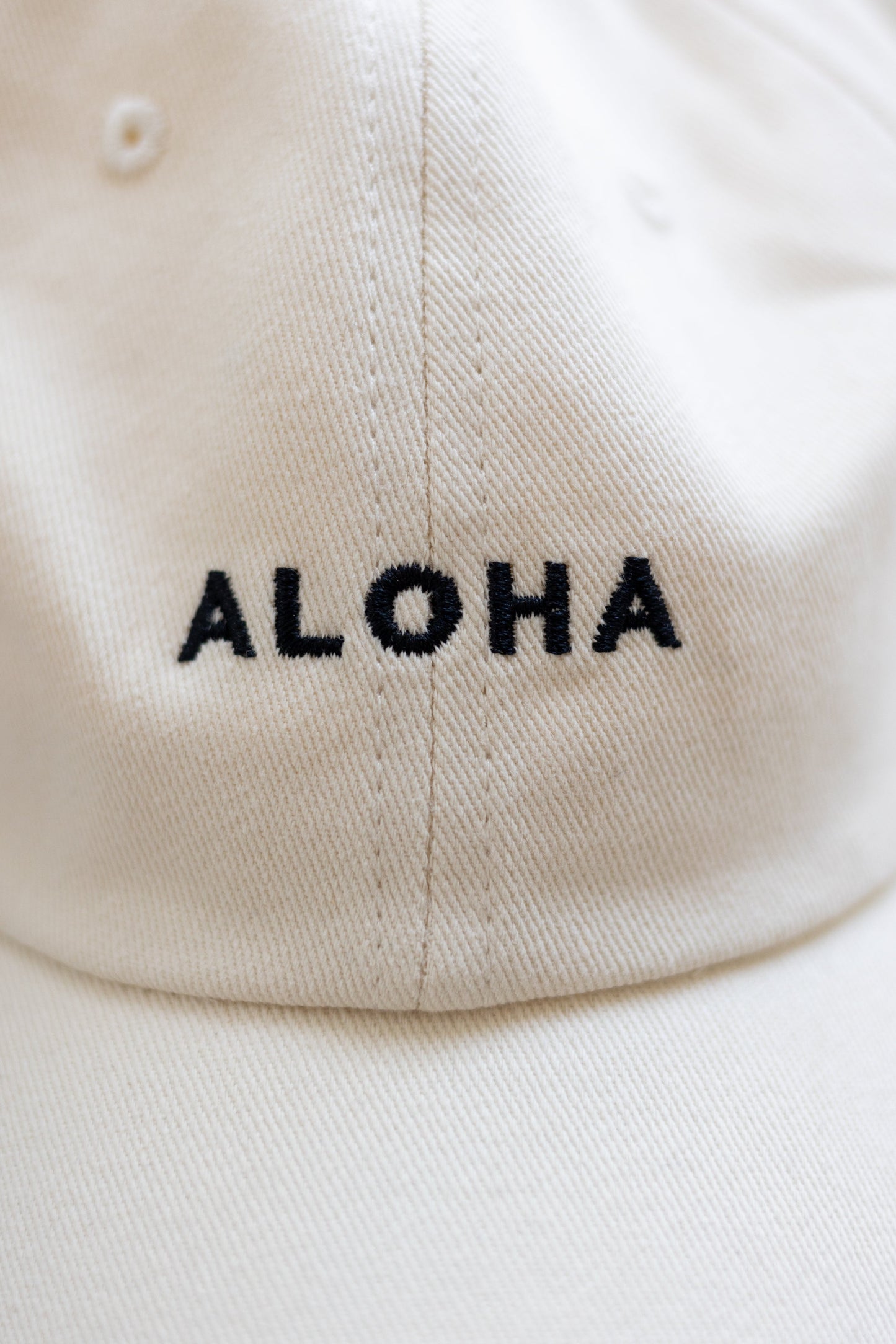 Mens Hawaii Resort Wear - Billy Aloha Mini Aloha Dad Cap- Off White 4