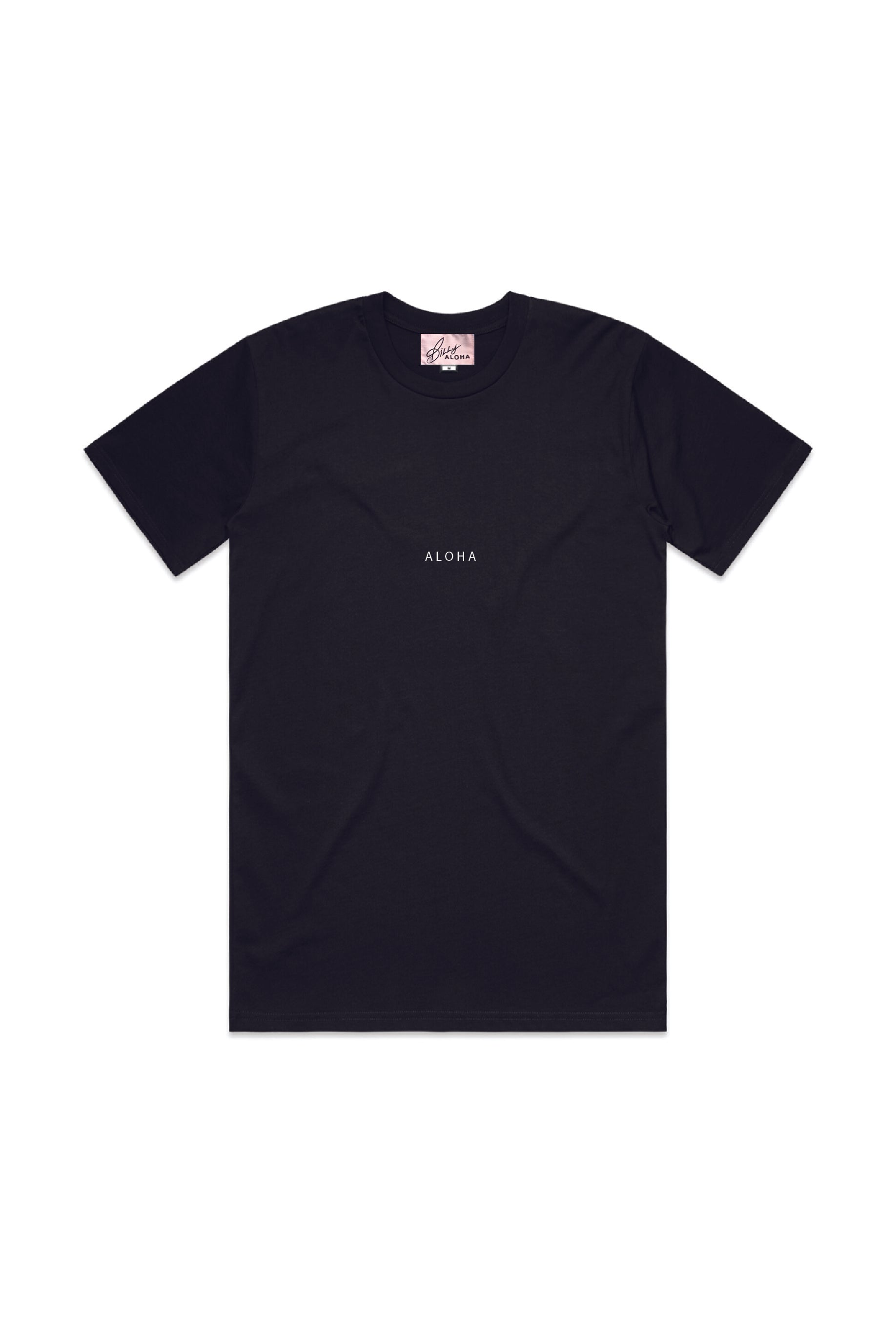 Mens Hawaii Resort Wear - Billy Aloha Mini Aloha Tee - Black