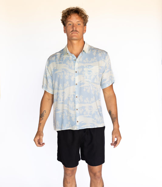 Mens Hawaii Resort Wear - Billy Aloha Reflections Shirt
