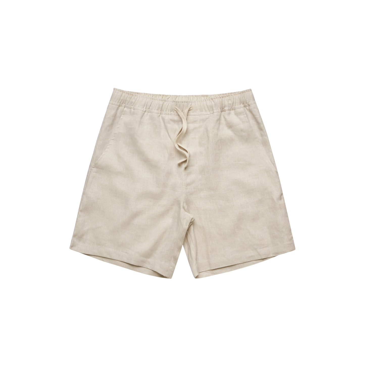 LINEN LOUNGE SHORTS IVORY GHOST MANNEQUIN PHOTO