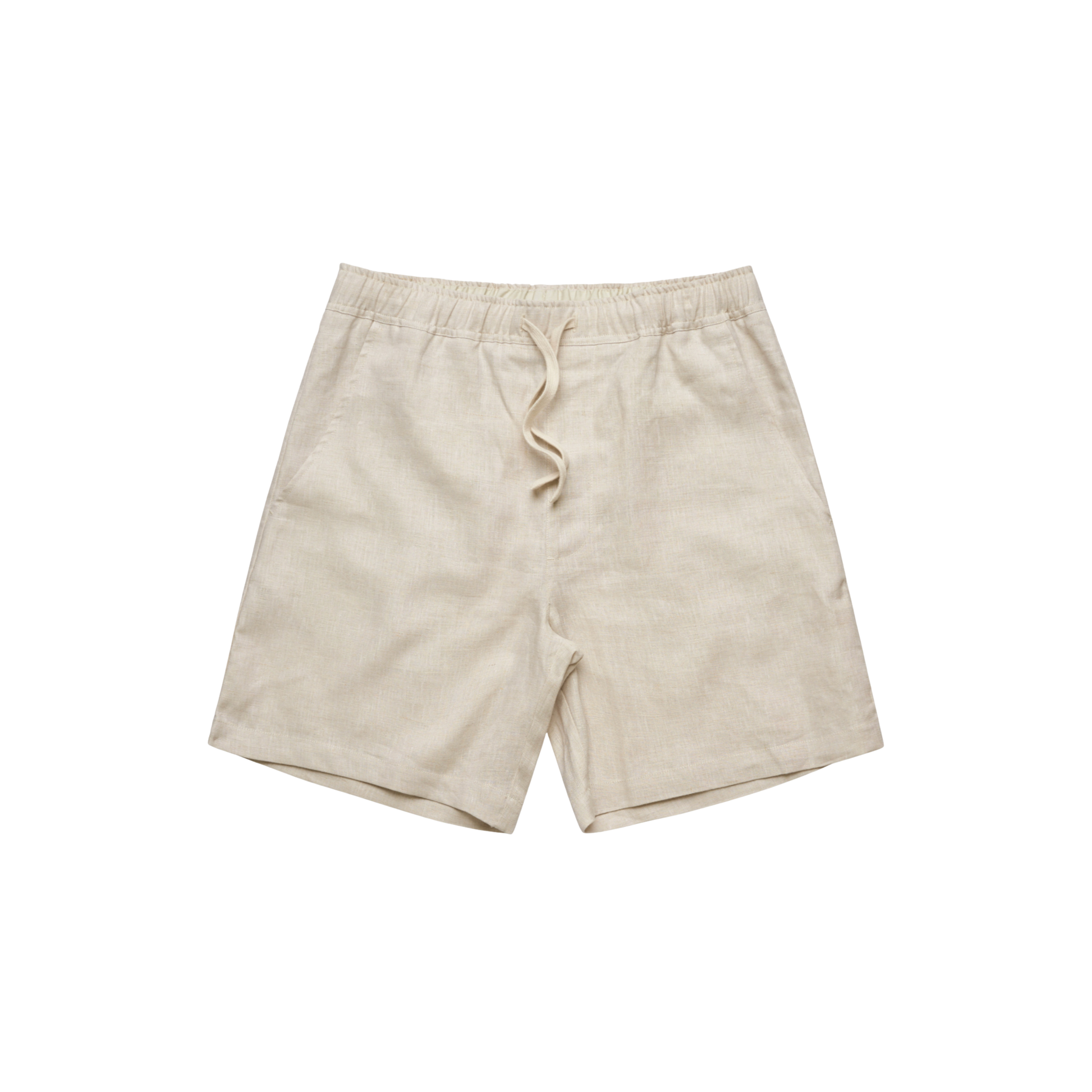 LINEN LOUNGE SHORTS IVORY GHOST MANNEQUIN PHOTO