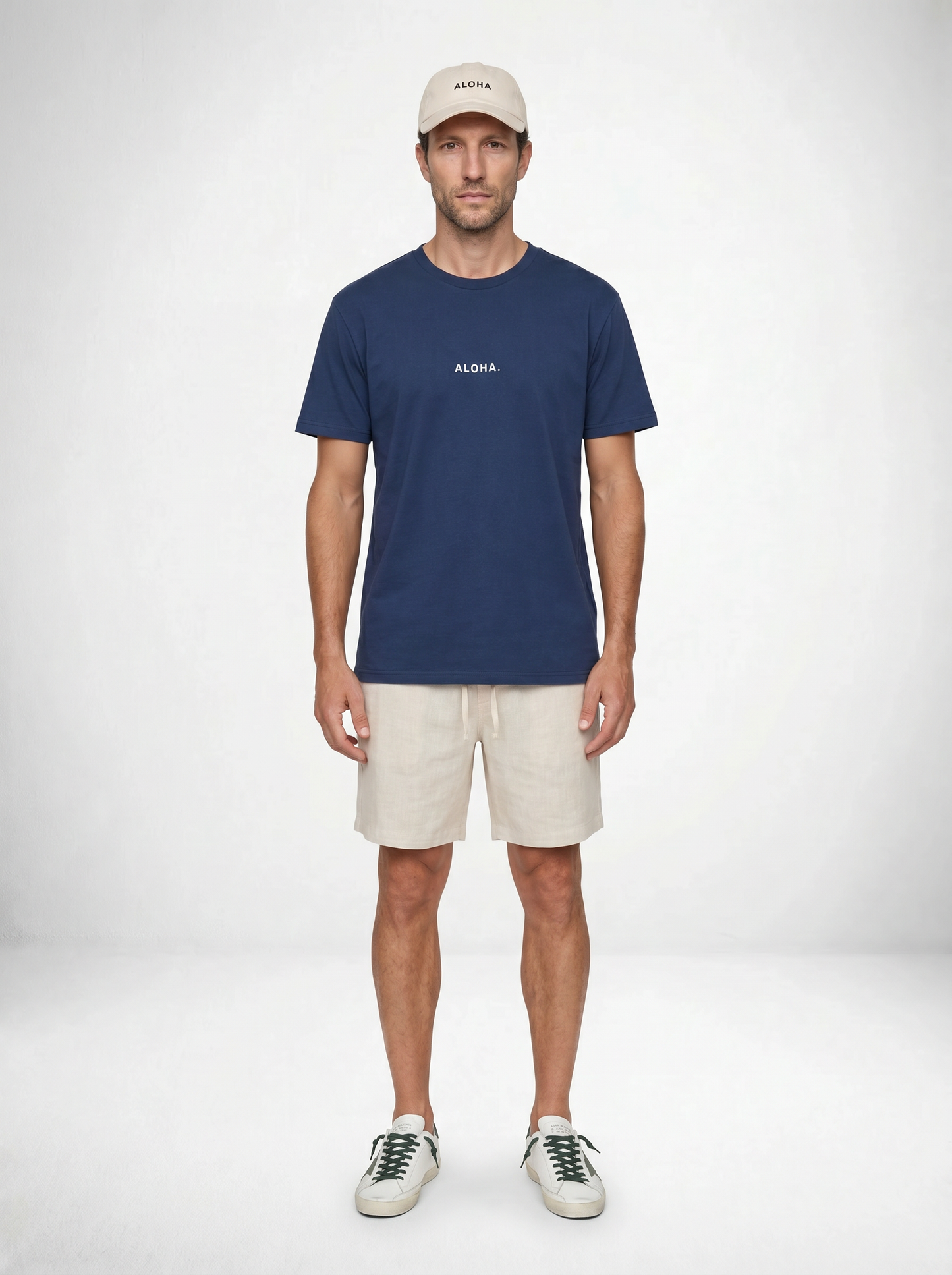 Mini Aloha Tee - Cobalt