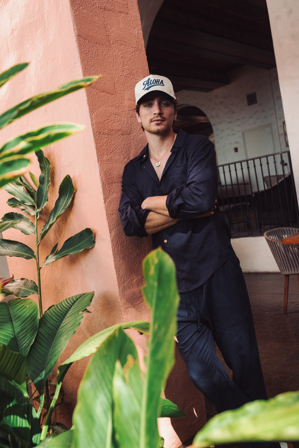 ROAMER STRETCH SHIRT - NAVY