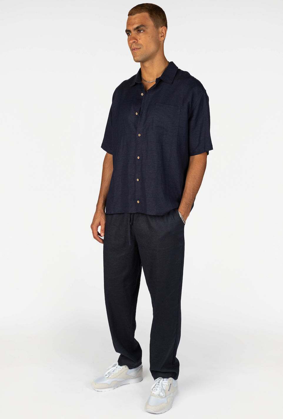 Linen Lounge Pants - Night Sky
