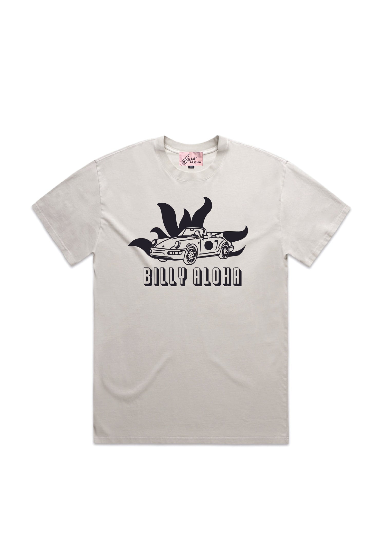 Heavy Faded Speed Race Tee  - Bone