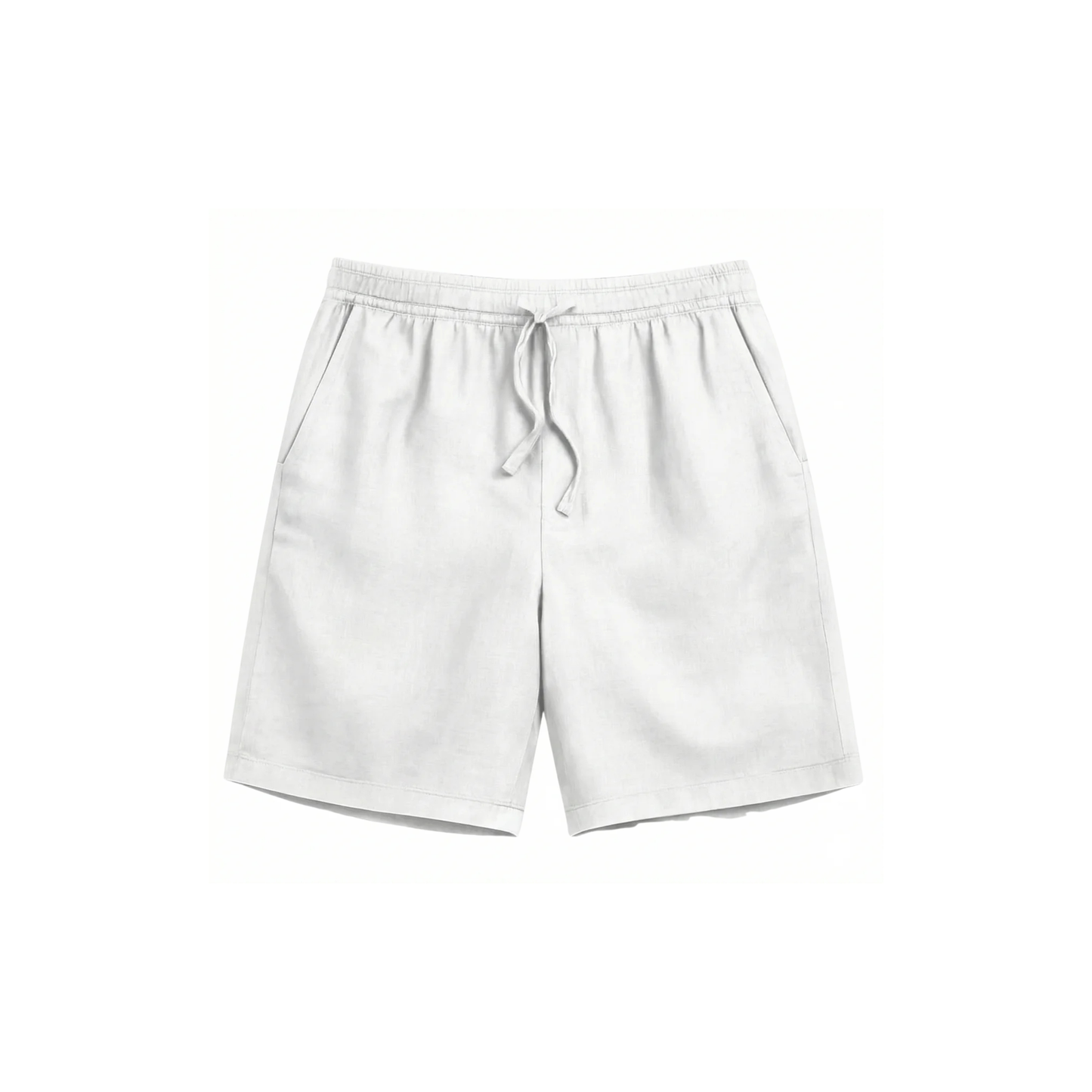 Linen Lounge Shorts - White