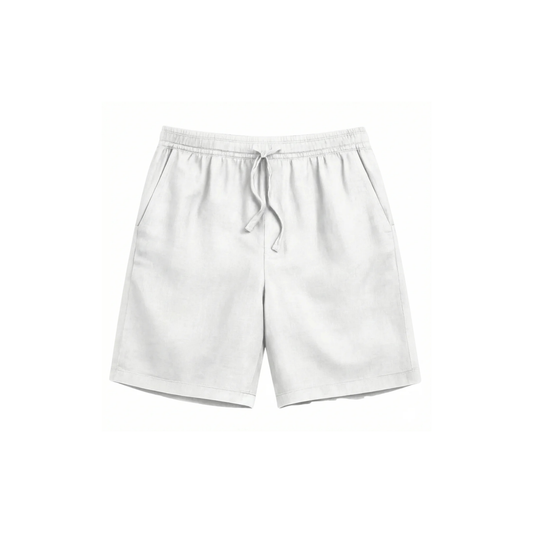 Linen Lounge Shorts - White