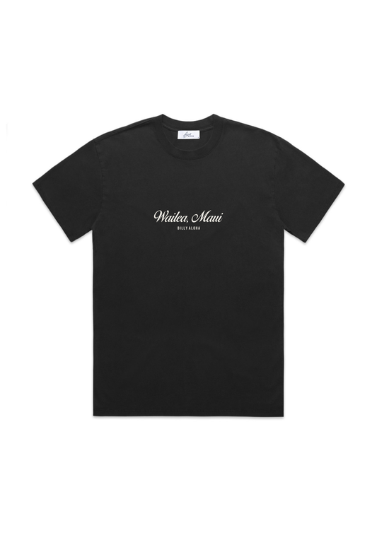 Wailea Maui Tee - Faded Black