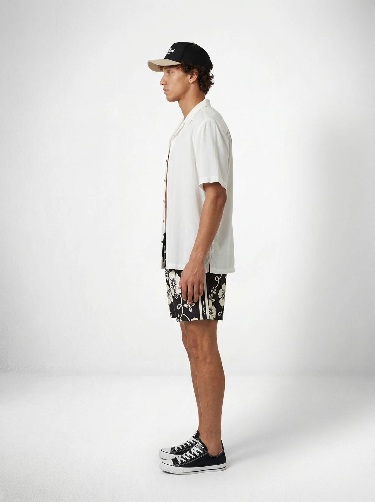 ESCAPIST STRETCH LINEN SHIRT WHITE BILLY ALOHA