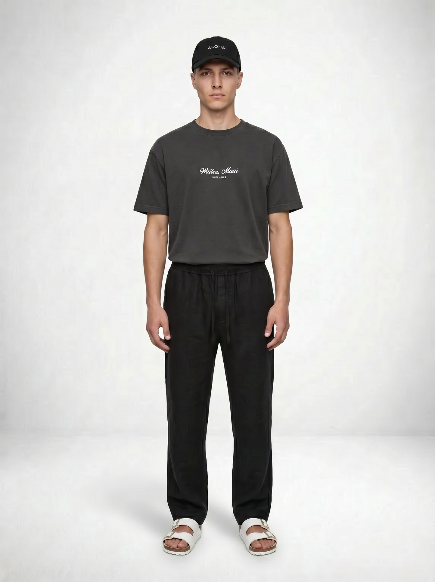 Wailea Maui Tee - Faded Black